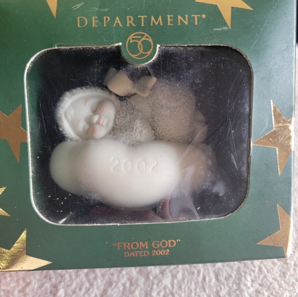 From God Snowbabies Dated 2002 Ornament - Picture 5 of 6